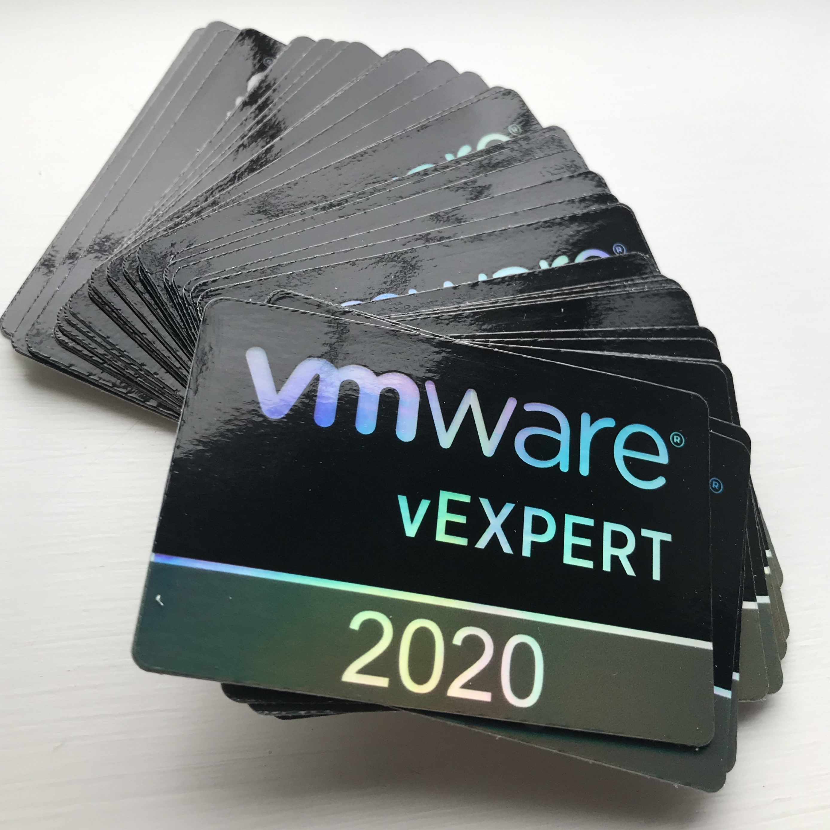 vExpert 2020 holographic stickers
