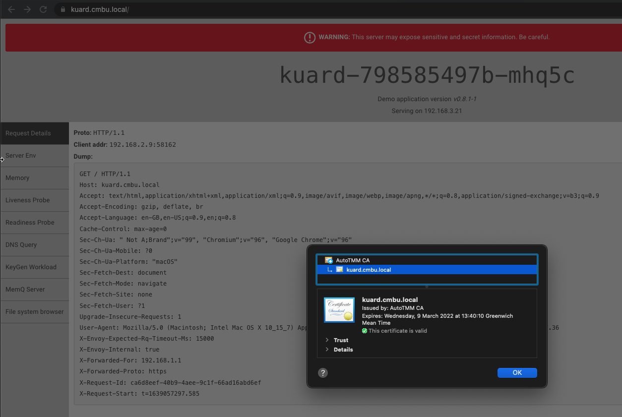 KUARD running with valid SSL