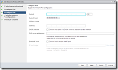 vSphere IP Pool Wizard - Configure IPv6