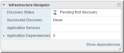 VIN 5.8 - VIN tab on a VM status