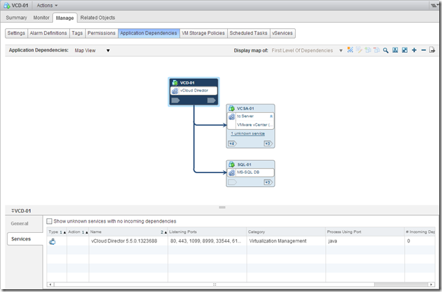 VIN 5.8 - Viewing dependency maps