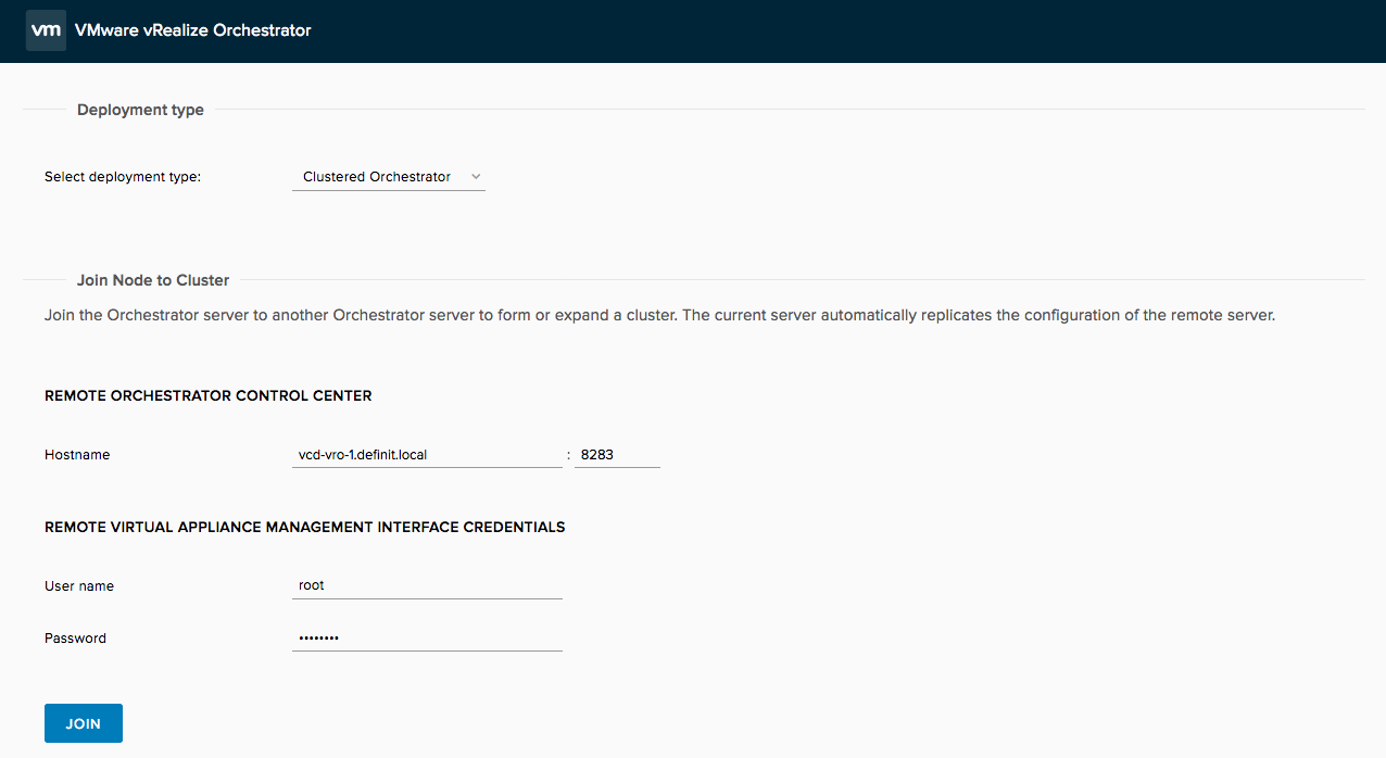 vRO Clustered Orchestrator